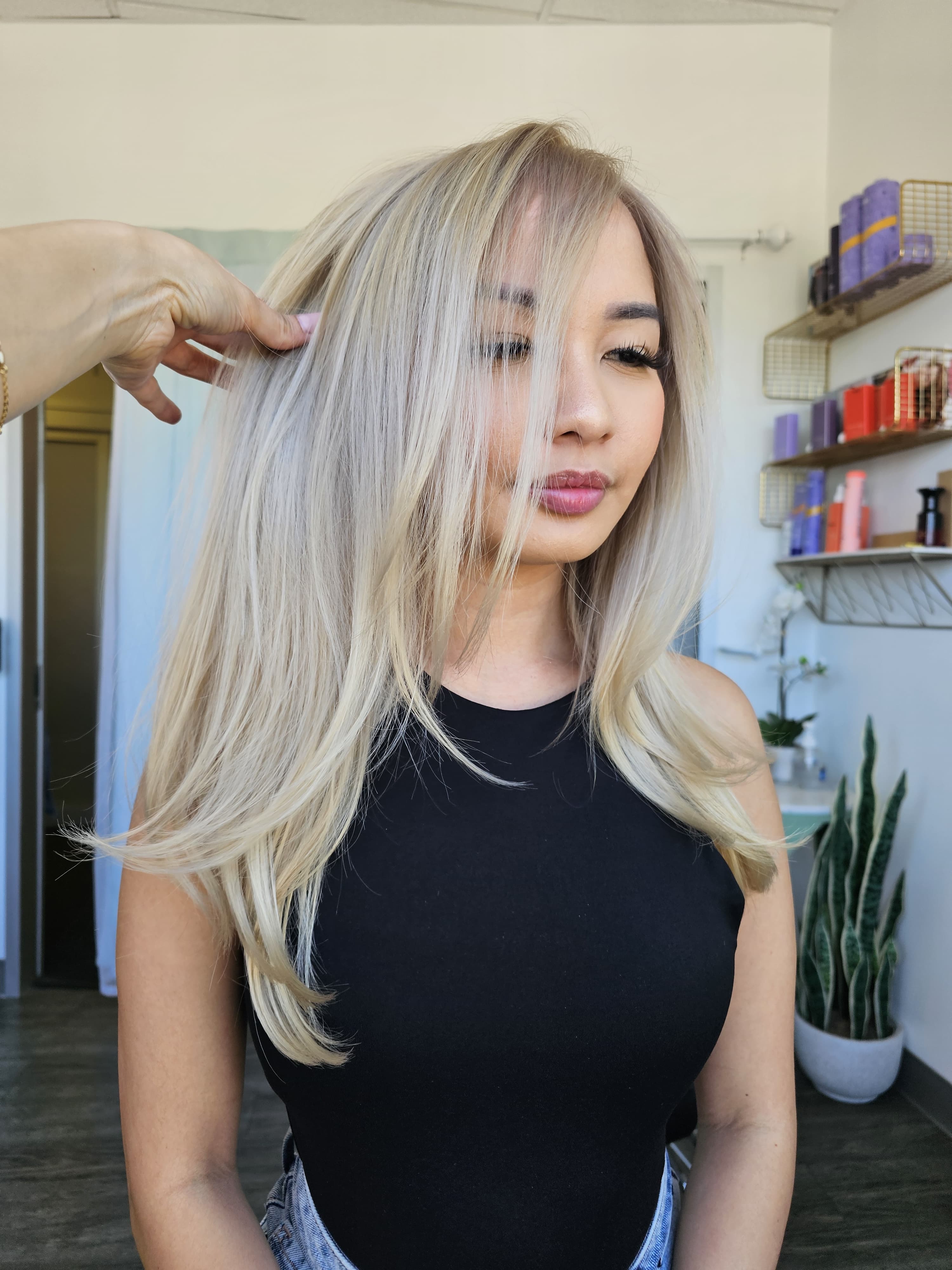 Platinum blonde transformation